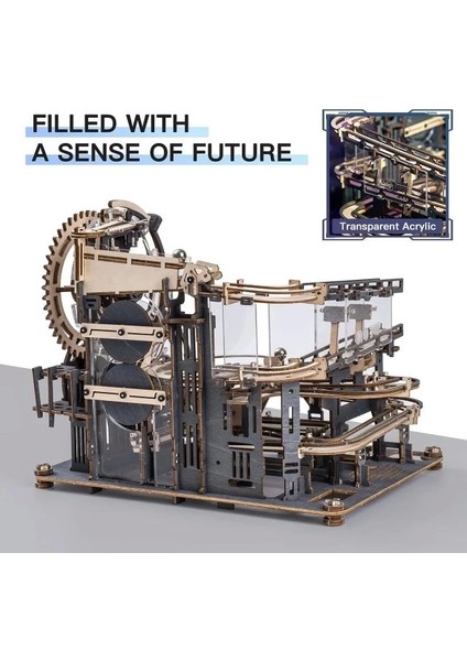 3D Ahşap Puzzle Mekanik Dişli Model