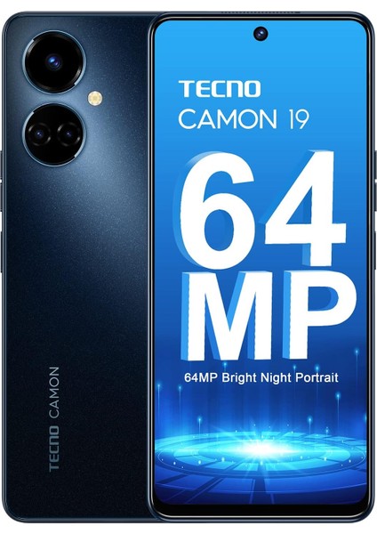 Metrashop Mobile Camon 19 CI6N 6gb Ram 128GB Siyah (Tecno Türkiye Garantili)