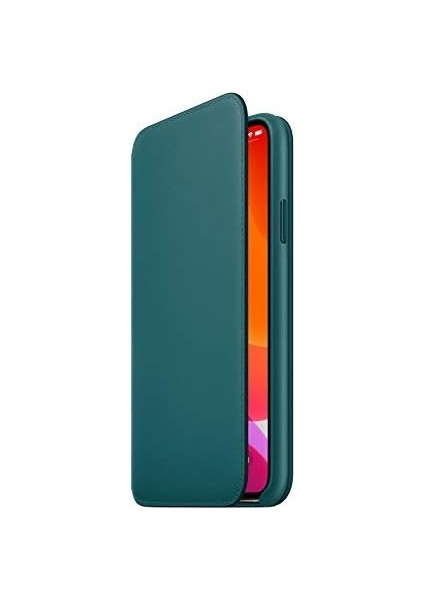 Apple iPhone 11 Pro Max Için Deri Folyo Kılıf - Tavus Kuşu fiyatları