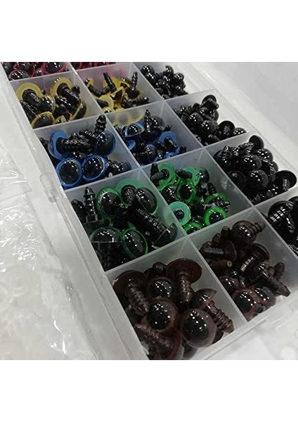 Metrashop Kilitli Göz Seti Renkli (150 Çift) - Kutu Hediyeli