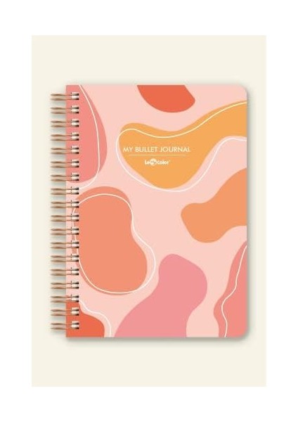 Metrashop Color Noktalı Bullet Journal Pro Defter Pastel Lava A5