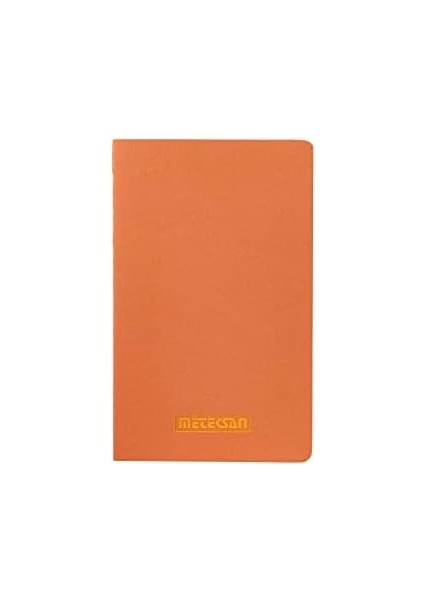 Metrashop Notes 13X21 cm Karton Kapaklı Iplik Dikişli Defter, 24 Yaprak, Düz, Kiremit