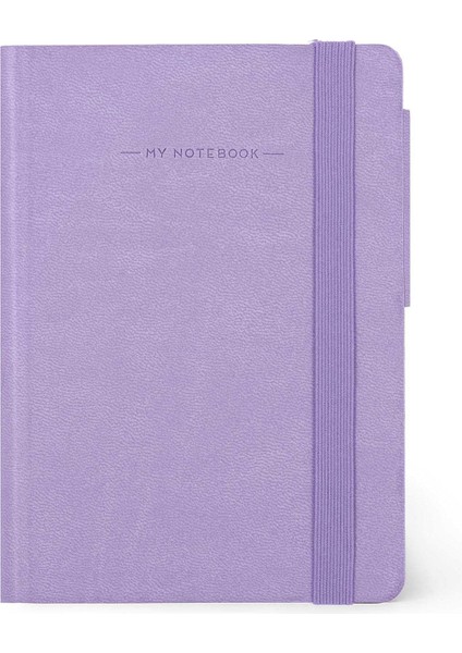 Metrashop - Şeritli Defter, SMALL,192 Sayfa, Yumuşak Pu Kapak, Fsc® Sertifikalı Kağıtta, Fildişi Kağıt 90 G/m², Aylık Planlayıcı, Bölüm, Yer Imi, 9,5X13,5 Cm, Lavanta Rengi