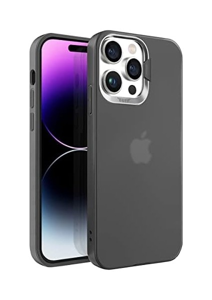 Labs Buff iPhone 14 Pro Max New Corner Kamera Kapaklı Standlı Kılıf Siyah, Buff Labs fiyatları