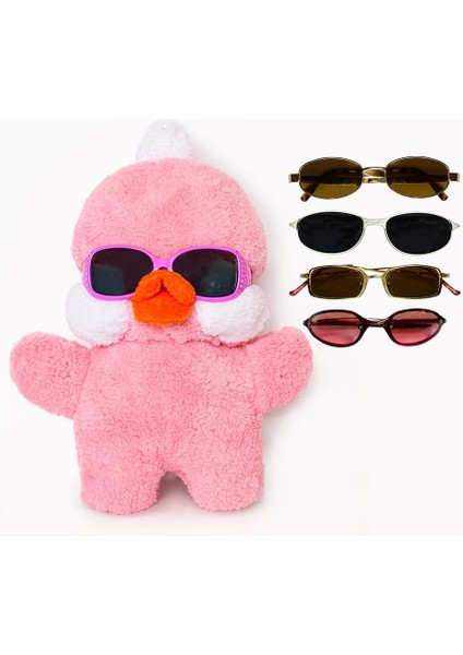 Metrashop Oyuncak Pembe Laliv Ördek,pelüş Civciv,pelüş Ördek,pelüş Civciv,noel Ördek Pelüş Hayvan, Noel Ördek, Pelüş Hayvan, Karikatür Sevimli Noel Hediyeleri, Arkadaşlar, Doğum Günü Hediyesi