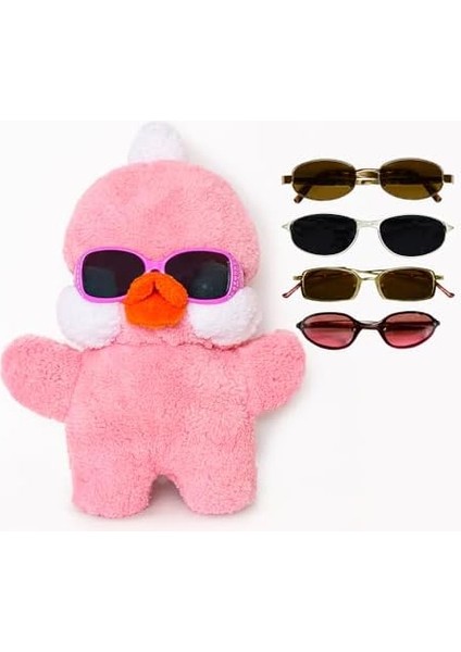 Metrashop Oyuncak Pembe Laliv Ördek,pelüş Civciv,pelüş Ördek,pelüş Civciv,noel Ördek Pelüş Hayvan, Noel Ördek, Pelüş Hayvan, Karikatür Sevimli Noel Hediyeleri, Arkadaşlar, Doğum Günü Hediyesi
