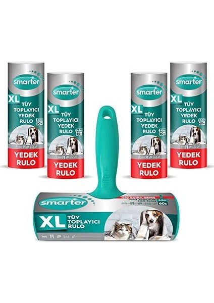 Metrashop Xl Tüy Toplayıcı Rulo + 4 Yedek Rulo