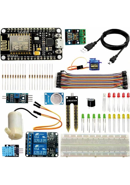 Metrashop Nodemcu Iot Proje Geliştirme Seti - Arduino Ide ile Programlanabilir (E-Kitap Hediyeli)