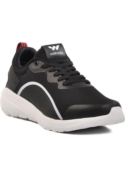Siyah-Beyaz Fileli Hafif Spor Ayakkabı Dera 640 G