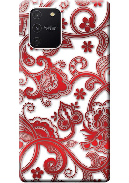 Merkezi Samsung Galaxy S10 Lite Kılıf SM-G770F Baskılı Silikon Vektör Tasarım STK:516