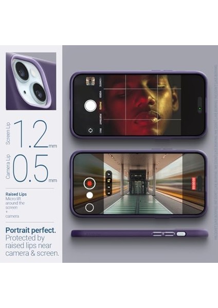 Apple iPhone 15 Plus Kılıf Nano Pop Mag Magsafe Özellikli Grape Purple - ACS06680