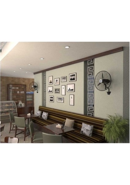 HEF-DK650 190W 65 cm Siyah 3 Kanat Kumandalı Sanayi Tipi Duvar Vantilatörü