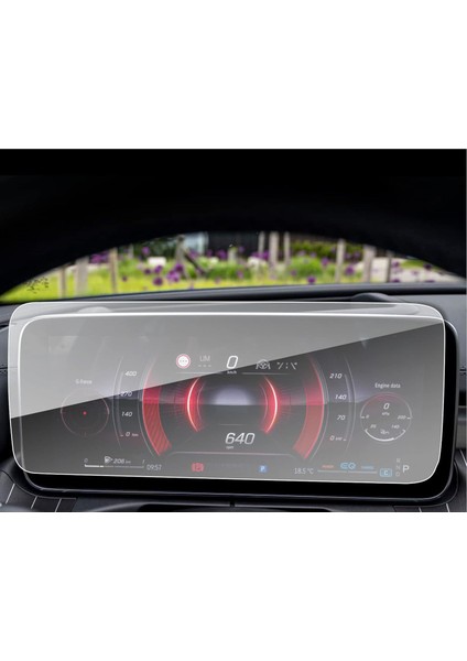 Mercedes C Serisi 2022-2025 12.3 Inç Direksiyon Arkası Gösterge Uyumlu 9h Nano Ekran Koruyucu