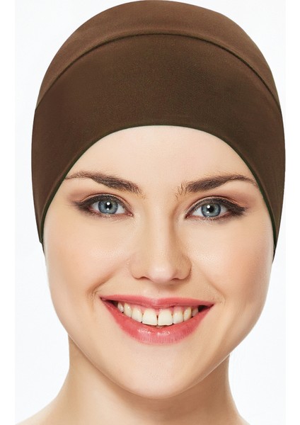 Havuz Deniz Düz Bone R-999-B Kahverengi