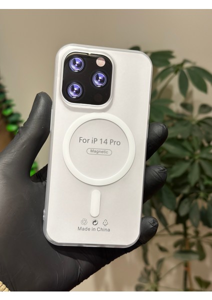 Iphone 14 Pro Kılıf Magsafe Elite Premium Mat Sararmaz