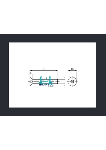 Istanbulinoks - Paslanmaz Havşa Baş Imbus Cıvata M6X10 mm - 20 Adet modelleri