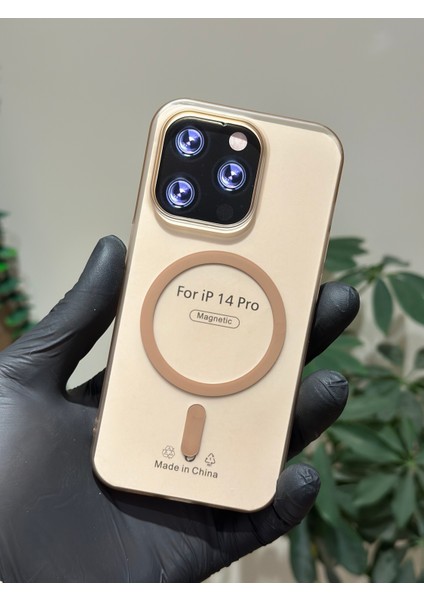 Iphone 14 Pro Kılıf Magsafe Elite Premium Mat Sararmaz