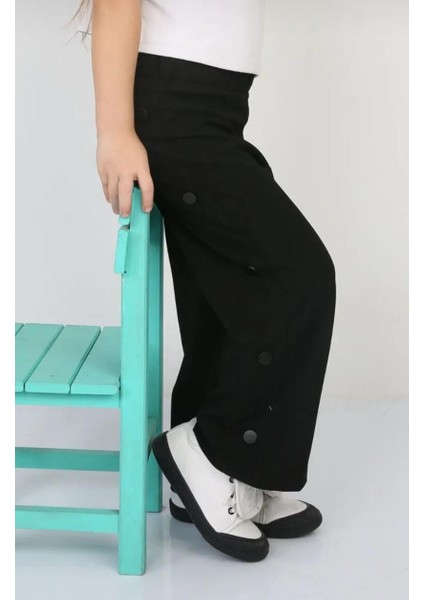 Çıt Çıt Detaylı Dokuma Pantolon