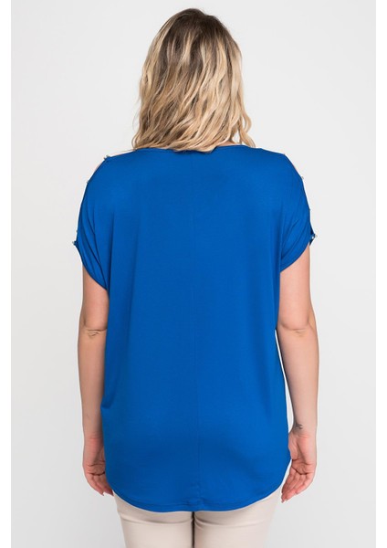 Kadın Bej Omuz Dekolteli Inci Detaylı Viskon Tunik 65N15453 fiyatları