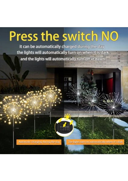 Sıcak Beyaz 60 LED Dış Mekan Güneş Bahçe Işıkları Atmosfer 1 Adet fiyatları