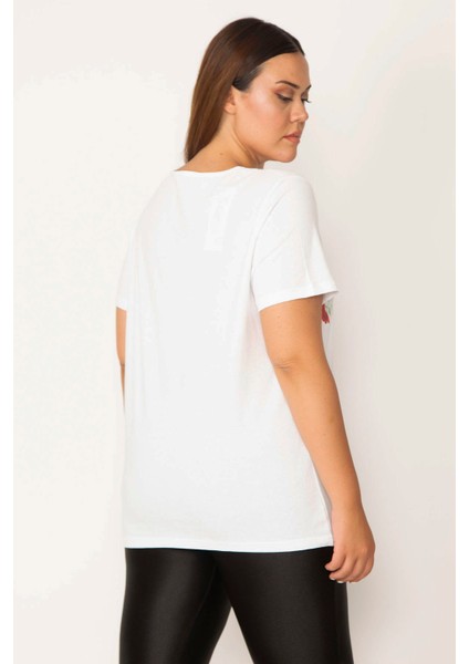 Kadın Beyaz Pamuklu Kumaş Yakası Dantel Kısa Kollu Bluz 65N27659 fiyatları