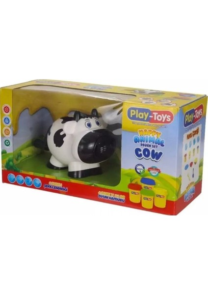Playtoys Happy Anımal Cow Dough Set