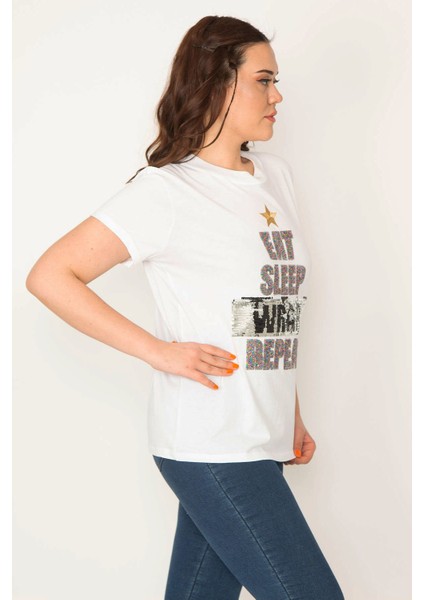 KADIN KEMİK PAYET DETAYLI BLUZ fiyatları