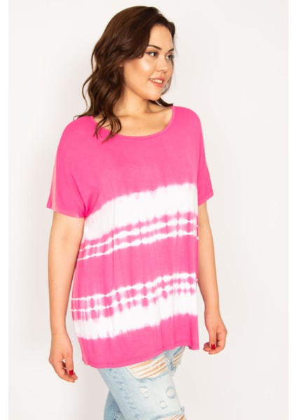 Kadın Fujya Batik Desenli Bluz 65N33950