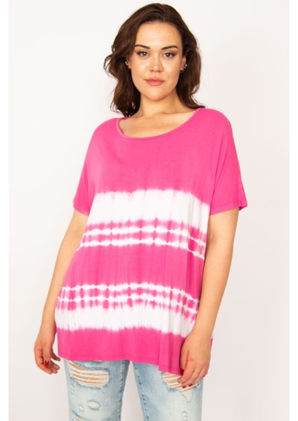 Kadın Fujya Batik Desenli Bluz 65N33950