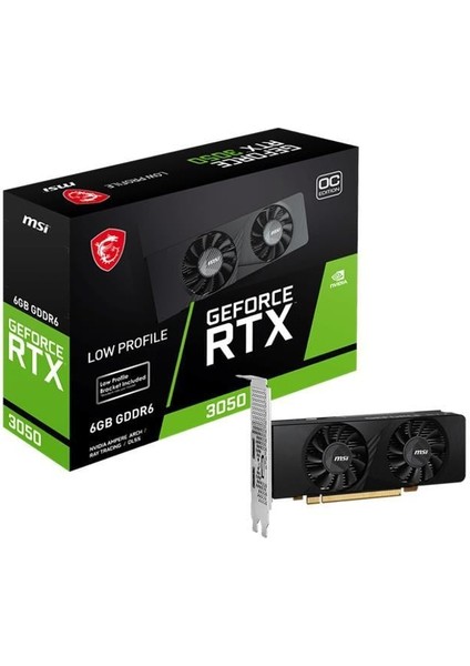 Msı Geforce RTX3050 Lp 6g Oc 6gb Gddr6 96BIT 2xhdmı 1xdp Ekran Kartı