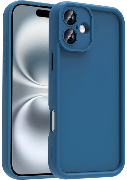 Apple iPhone 16 Plus Kılıf Kamera Korumalı Frm Ananas Kapak - Koyu Yeşil