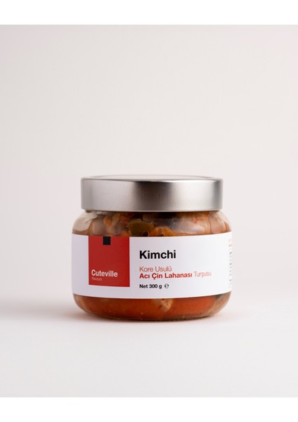 Kore Usulü Kimchi – Fermente Acı Çin Lahanası Turşusu (300G, Probiyotik Içerikli, Katkısız)