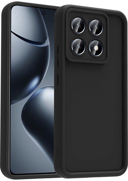 Xiaomi Redmi Note 14 Pro Plus Kılıf Kamera Korumalı Frm Ananas Kapak - Siyah
