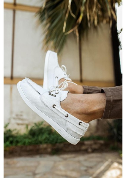Knack Mevsimlik Keten Ayakkabı 008 Beyaz fırsatları
