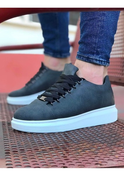 Wagoon WG08 Gri Düz Erkek Casual Ayakkabı