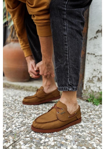 Knack Mevsimlik Keten Ayakkabı 008 Taba modelleri