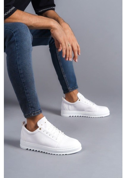 SLW152 Cool Bağcıklı Cilt Erkek Günlük Spor Klasik Ayakkabı Bt Beyaz fiyatları
