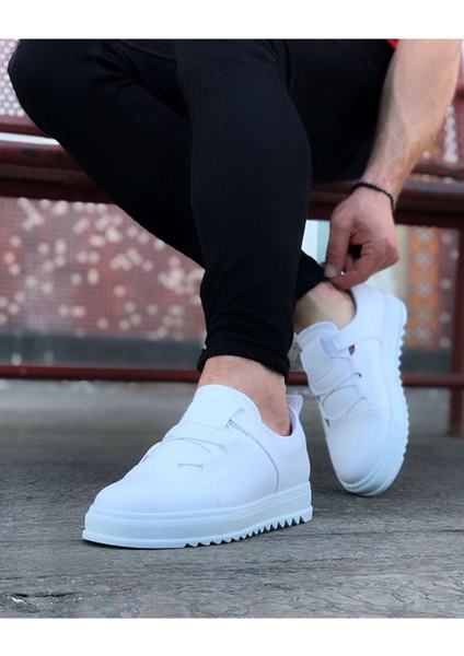 Kadın Beyaz Wagoon WG036 Beyaz Erkek Casual Ayakkabı