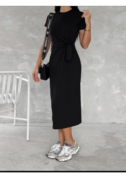 Kadın Oys Kumaş Maxi Elbise