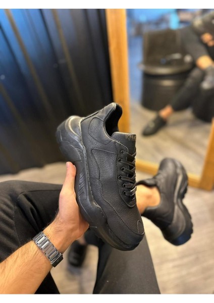 Knack Yüksek Taban Günlük Ayakkabı N75 Siyah (Siyah Taban) modelleri