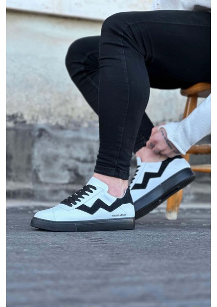 Erkek Ayakkabıwagoon WG160 Beyaz Siyah Erkek Casual Ayakkabı modelleri
