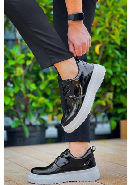 Kb-X3 Kuback Siyah Rugan Bağcıklı Günlük Erkek Ayakkabı modelleri