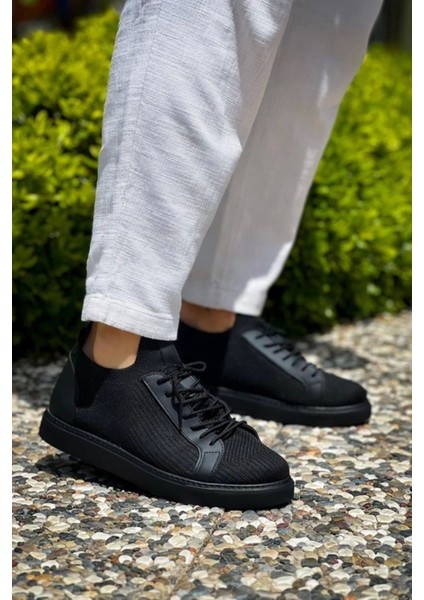 KB-112 Kuback Siyah Siyah Tabantriko Bağcıklı Günlük Erkek Ayakkabı