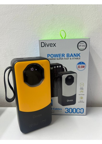 DP-442 30.000 Mah Kablolu Dijital Power Bank