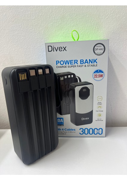 DP-442 30.000 Mah Kablolu Dijital Power Bank