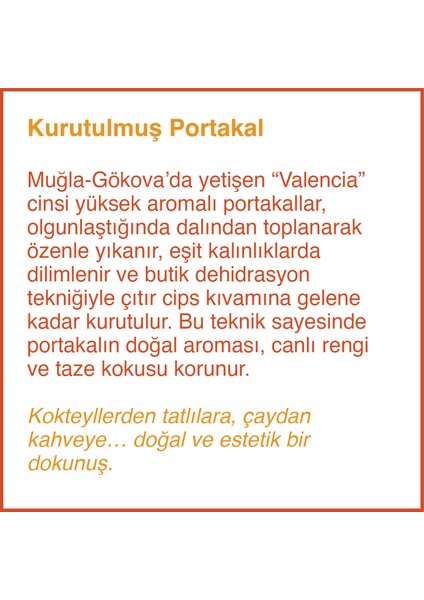Kurutulmuş Portakal 110 G (E) fiyatları