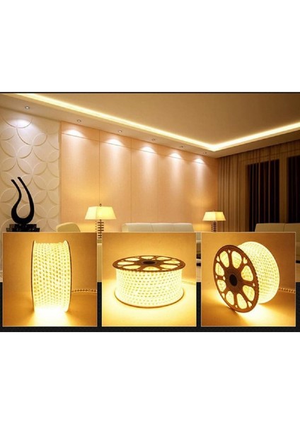 Hortum Esnek Şerit LED Gün Işığı Işık 220V Fış/1,2,3,4,5,7,10,15,20,25,30 Metre