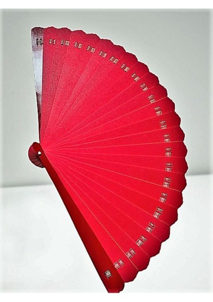 Yelpaze Kırmızı Yeni Yıl Hediyesi 22X41 cm Yelpaze fiyatları