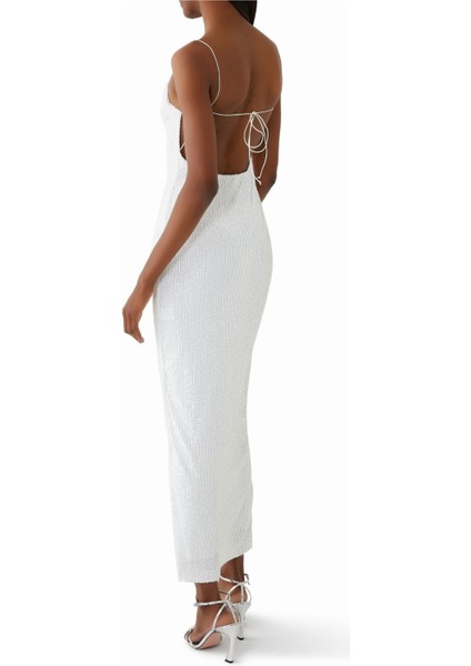Aaliyah Simli Maxi Elbise