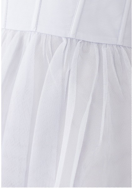 Tül Korsaj Midi Elbise fırsatları